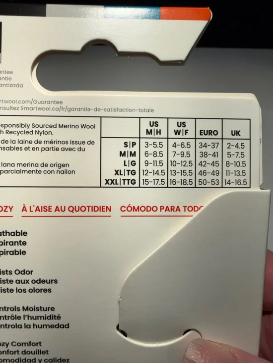 Smartwool Unisex Everyday Comfort Merino Patterned Socks - Orange, Purple, Cream - Picture 4 of 6